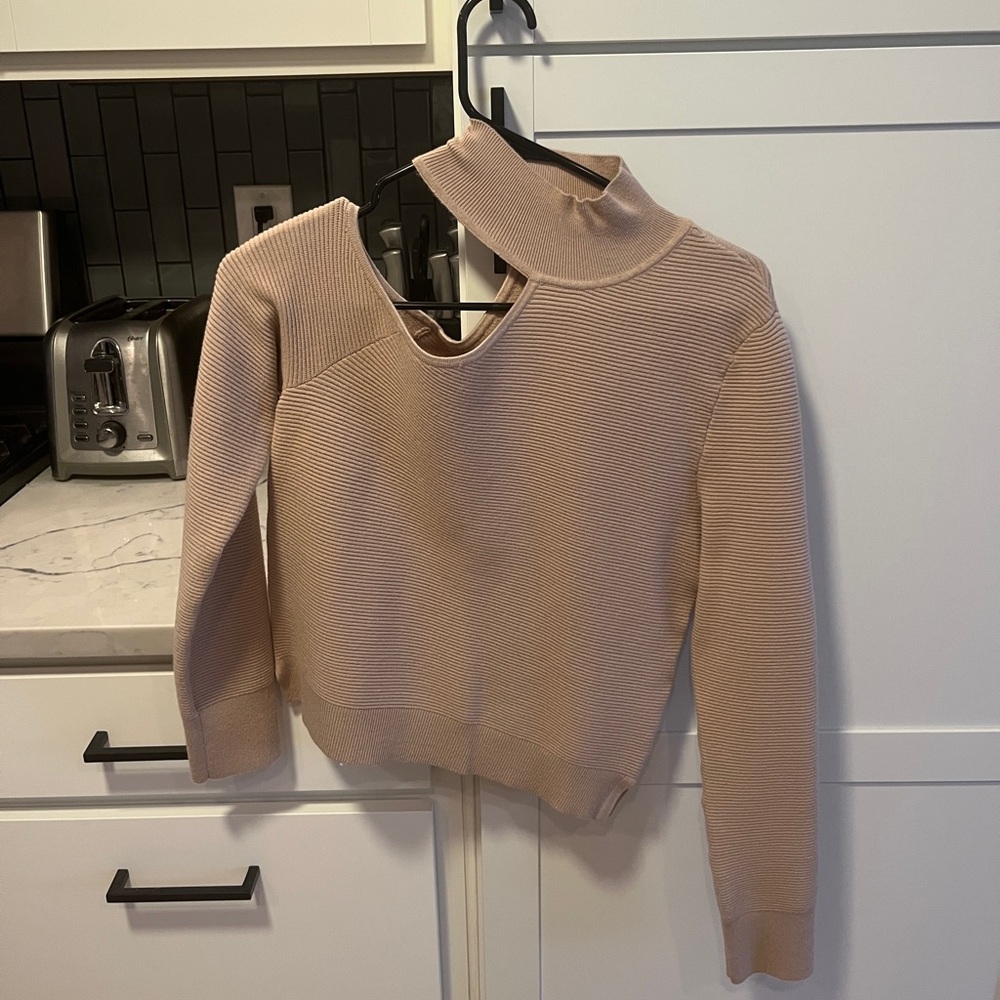 Abercrombie Asymmetric Mock Neck Sweater